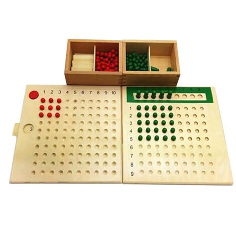 Juguetes de enseñanza de matemáticas Montessori tabla de Cuentas de