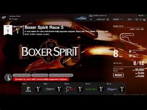 Gran Turismo Sport GT League Amateur Boxer Spirit Event Extra