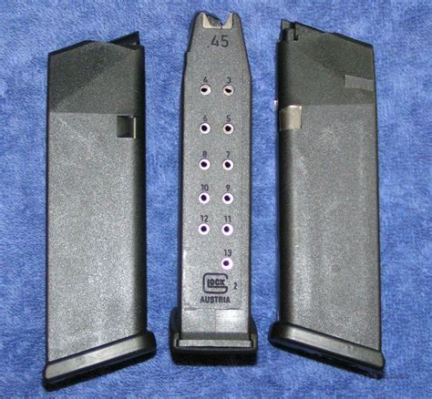 3 Glock 21 Mags New Factory 45acp 13 Round Gen For Sale