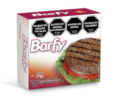 Hamburguesa Barfy X4 276g Distribuidora Mar