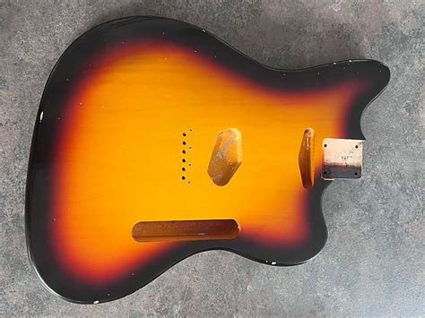 MJT Vintage Telemaster Pine Body 3 Tone Sunburst 1 85kg Reverb