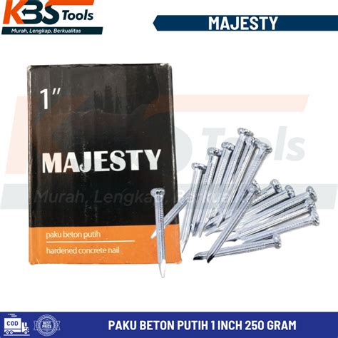 Jual Paku Beton Baja Putih Majesty 1 Inch Paku Cor Tembok 1 2 5 Cm