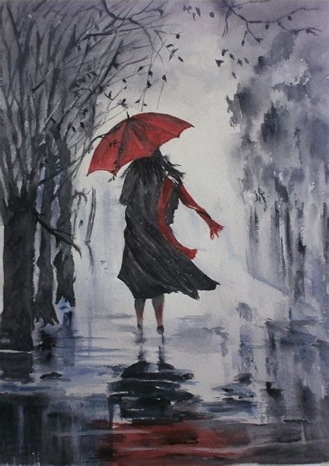 Avec Vos Doigts N Oeuvres Aquarellement Votre Art Pluie