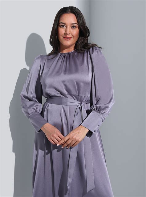 Purple Plus Size Dress