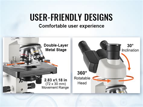 Vevor Microscope Trinoculaire Compos X X Microscope Biologique