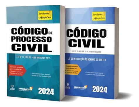 Combo Livros Lei Seca Código Civil E Código Processo Civil Frete Grátis