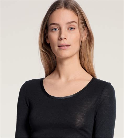 Chemise Laine Soie True Confidence NOIR Calida Lingerie Sipp