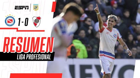 River no levanta cabeza y ahora perdió con Argentinos Juniors FM La Marea