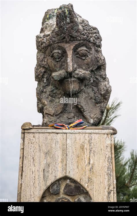 Sighisoara Romania Statue Of The Vlad The Impaler Vlad Tepes In