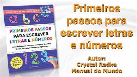 Primeiros passos para escrever letras e números Crystal Radke Manual