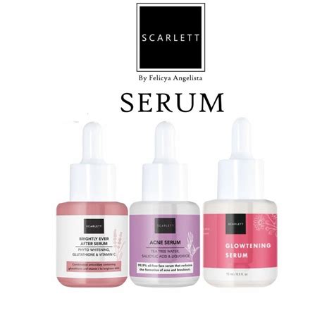 Jual Scarlett Whitening Serum Acne Brightly Ever After Glowtening