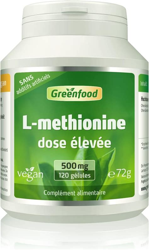 Greenfood L M Thionine Mg Dose Lev E G Lules Vegan Acide