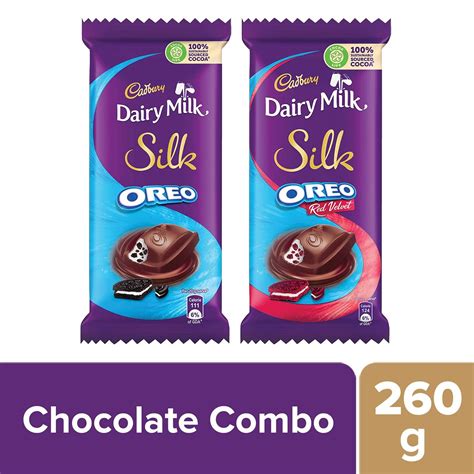 Buy Cadbury Dairy Milk Silk Large Chocolates Combo Silk Oreo Red Velvet 130g Silk Oreo