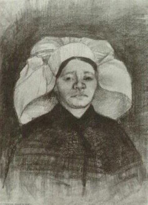 Oil Painting Replica Peasant Woman Head 1884 By Vincent Van Gogh