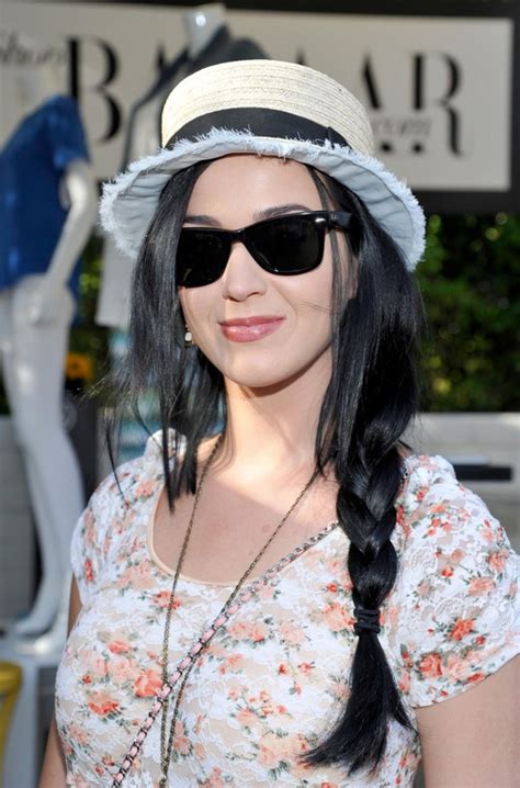 Katy Perry Long Braided Hairstyle: Casual Loose Side Braid - PoPular ...