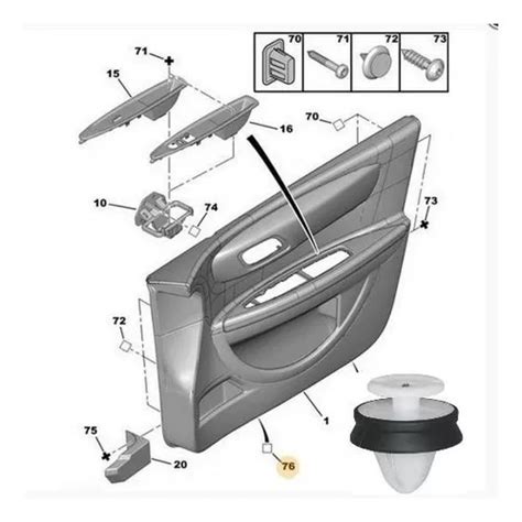 Clips Grampas Panel Puerta Interior X 10 Unid Peugeot 3008 En Venta En Capital Federal Capital