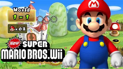 New Super Mario Bros Wii Wii U Walkthrough Part 1 World 1 Youtube