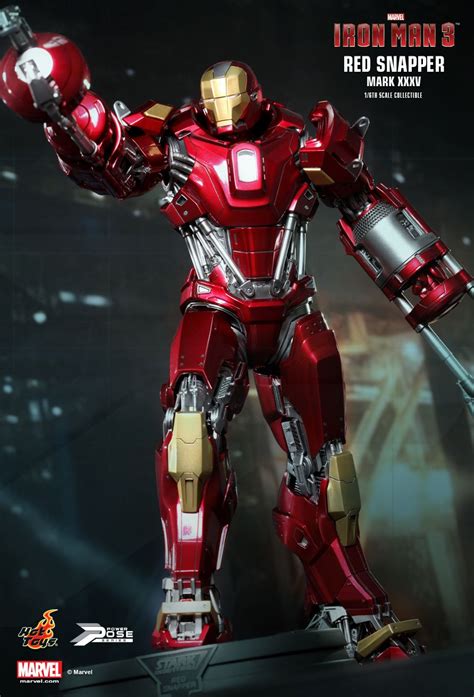 Neutron Jammer Hot Toys Iron Man Mark Xxxv Red Snapper Power Pose