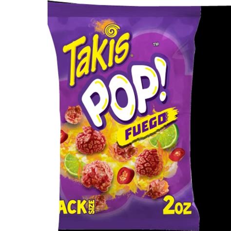 Takis Fuego Pop Hot Chili Pepper And Lime Popcorn 2 Oz Kroger