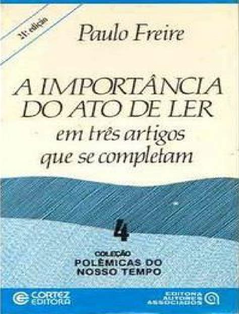 A Import Ncia Do Ato De Ler Fdplearn