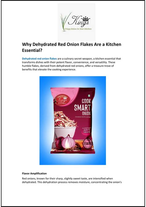 PPT Why Dehydrated Red Onion Flakes Are A Kitchen Essential