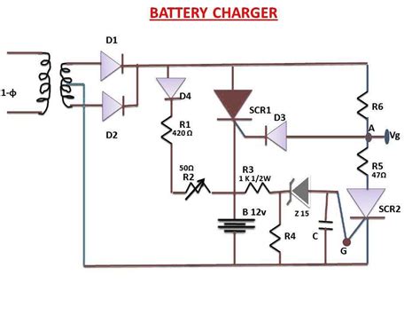 Schematic Diagram Of A Schumacher Battery Charger Circuit