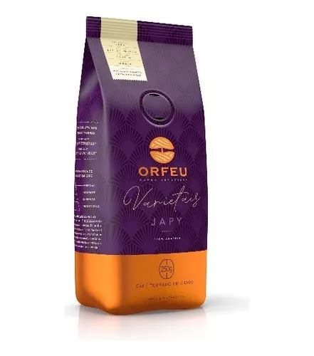 Café Especial Orfeu Em Grãos Japy 250g Notas Avelã Castanha