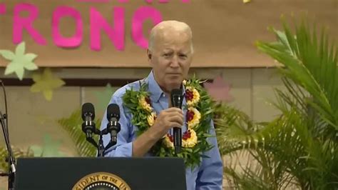 Watch Joe Biden Compares Small Kitchen Fire With Devastation In Maui Metro Video