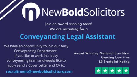 Conveyancing Legal Assistant Newbold Solicitors