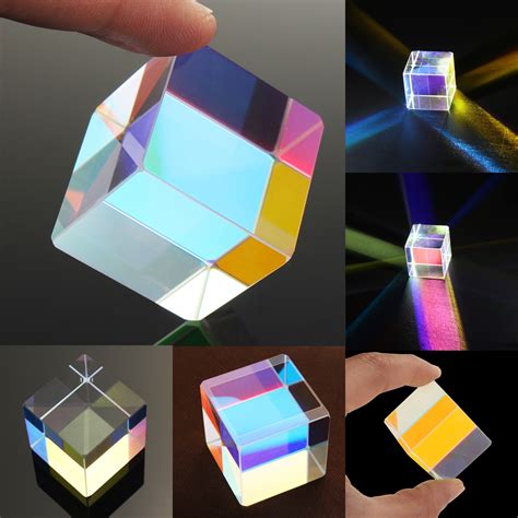 New 30x30mm Cube Defective Cross Dichroic Prism Rgb Combiner Splitter Glass Decor Chile Shop