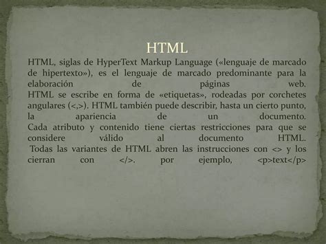 Diferencias Entre Html Y Html Ppt