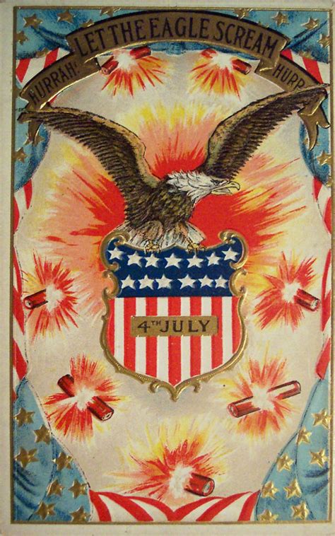 30 Fun And Beautiful Vintage Postcards Of The Fourth Of July From The