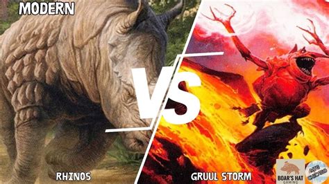 Temur Rhinos Vs Gruul Storm Mtg Modern Magic Con Chicago Prep Youtube