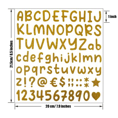 Snapklik Waynoda 790 Pieces 10 Sheets Letters Stickers Self