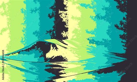 Watercolor art background vector. Wallpaper design with paint brush ...
