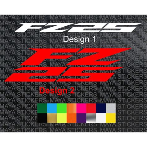 Yamaha Fz Logo Sticker In Custom Colors And Sizes