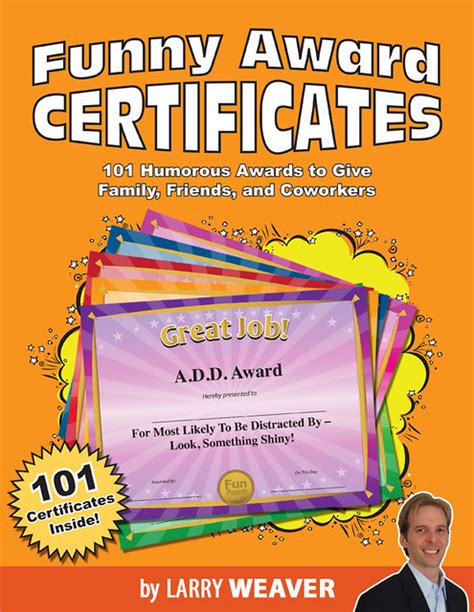 Funny Award Certificates My New Book Funny Award Certifica Flickr