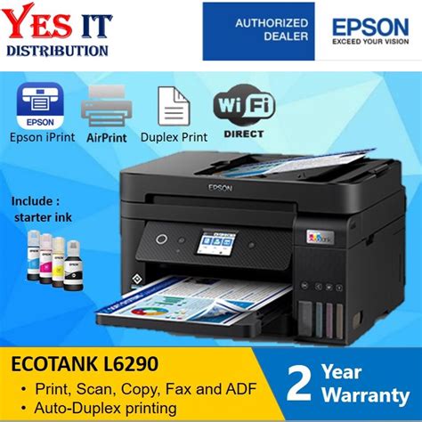 Epson Ecotank L6290 L6460 A4 Wi Fi Duplex All In One Ink Tank Printer With Adf Shopee Malaysia