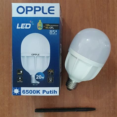 Jual Lampu Bohlam Led Bulb W Watt Kapsul Capsul Opple Hpb Ecosave