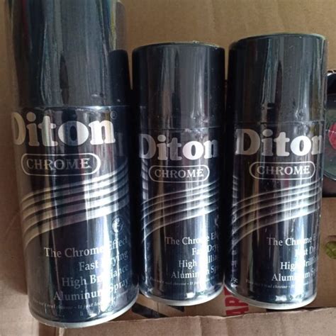 Pilox DITON Chrome Cat Semprot Pilok Pylox Chrome Warna Stainless