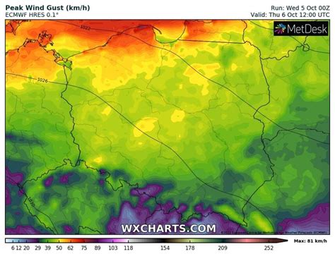 Pogoda Na Czwartek Pa Dziernika Front Nad Polsk Silny Wiatr