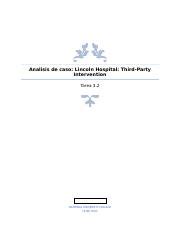 Analisis De Caso Docx Analisis De Caso Lincoln Hospital Third Party