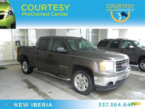 2007 Medium Brown Metallic Gmc Sierra 1500 Sle Crew Cab 62098456 Photo