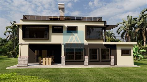 The Azure 3 Bedroom Maisonette House Plan David Chola Architect