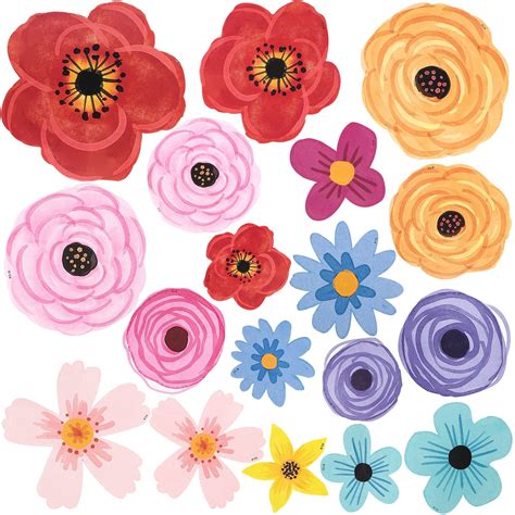 Wildflowers Accents Assorted Sizes 60 Pieces Mardel 4119269