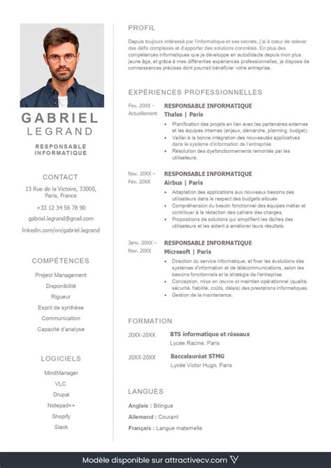 Exemples De Cv Professionnel Pour Se D Marquer En