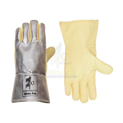 Aluminized Gloves With Kevlar Palm White Pak