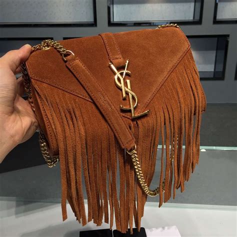 Saint Laurent Monogram Fringed 100 Authentic 80 Off Ysl Handbags