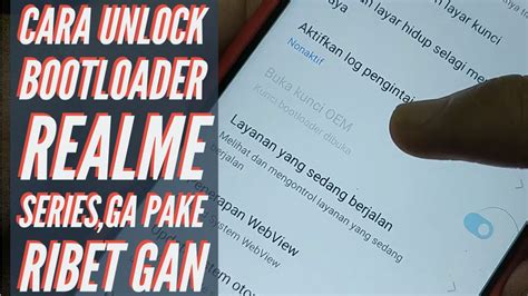 Cara Gampang Unlock Bootloader Realme Series Youtube