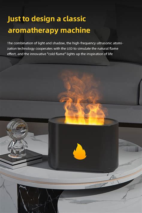 New Arrivals 200ml Flame Diffuser Humidifier Ultrasonic Usb Fire